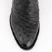 Ferinni Boot - Mens Dress Cowboy Boot  - Ferrini Men's Colt Full Quill Ostrich Boots Handcrafted - Black   in Black