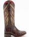 Ferrini Women's Jesse Square Toe Boots Alligator Print - Chocolate