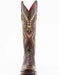 Ferrini Women's Jesse Square Toe Boots Alligator Print - Chocolate