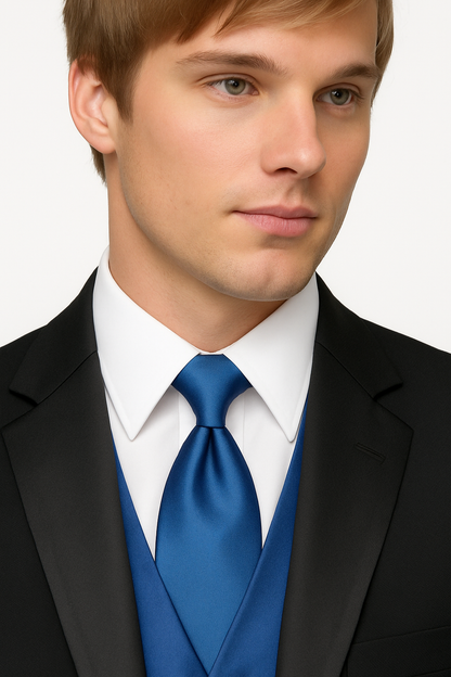 Fitted Slim Fitc Cut Designer 1 Button Tuxedo With Pleated Pants - Image 5