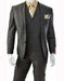 Men's Brown Three Piece Slim Fit 5 Button Vested Suit