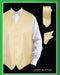 Men's 4 Piece Groomsmen Dress Tuxedo Wedding Vest ~ Waistcoat ~ Waist coat  Set (Bow Tie, Neck Tie, Hanky) - Chessboard Checkered Soft Butter  - Men's Neck Ties - Mens Dress Tie - Trendy Mens Ties
