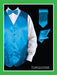 Men's 4 Piece Dress Tuxedo Wedding Vest ~ Waistcoat ~ Waist coat Set (Bow Tie, Neck Tie, Hanky) - Satin turquoise ~ Light Blue Stage Party