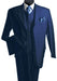 Men's 3 Piece Dark Navy Blue Suit For Men Three Piece Vested Suit