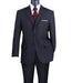 Lucci 2-Button with Flat Front Slacks Budget Suit - Navy