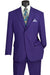 Lucci 2-Button with Flat Front Slacks Budget Suit - Purple