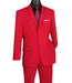 Lucci 2-Button with Flat Front Slacks Budget Suit - Red