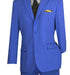 Lucci 2-Button with Flat Front Slacks Budget Suit - Royal