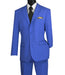 Lucci 2-Button with Flat Front Slacks Budget Suit - Royal