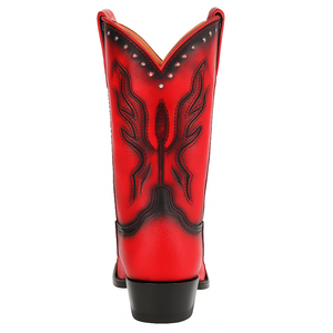 Men's King Exotic Genuine Sharkskin Boots 3x Toe Burnished Red (495v20912)