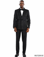Floral Sportcoat - Big and Tall Tuxedo Dinner Jakcet - 2023 Fancy Black Blazer