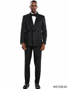 Floral Sportcoat - Big and Tall Tuxedo Dinner Jakcet - 2023 Fancy Black Blazer
