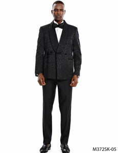 Floral Sportcoat - Big and Tall Tuxedo Dinner Jakcet - 2023 Fancy Black Blazer