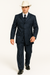 2020 New Formal Style Men's Dark Navy Blue High Fashion Bold Pronounce White Pi Suit