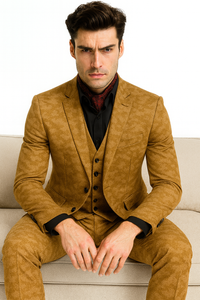 Mens Slim 3 Pieces Black Suit