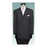 four buttons Men's 4 (four) button BLACK Double Pleated Fully Lined Suit