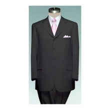 four buttons Men's 4 (four) button  BLACK Double Pleated Fully Lined Suit
