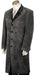 Men's Stylish 4 Button Grey Long Zoot Suit,45'' Long Jacket EXTRA LONG JACKET Maxi Very Long
