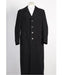 Men's 4 Buttton Maxi Length Long Zoot Fashion Zoot Suit - Pimp Suit - Zuit Suit Black