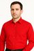 Best Cheap Priced Designer Sale Banded Collar Clergy Preacher Round Style Mandarin Collarless - French Cuff Red Men's Dress Shirt