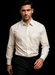 Fratello French Cuff Ivory  - Herringbone Tweed Stripe Big and Tall Sizes 18 19 20 21 22 Inch Neck Men's Dress Shirt