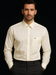 Fratello French Cuff Ivory  - Herringbone Tweed Stripe Big and Tall Sizes 18 19 20 21 22 Inch Neck Men's Dress Shirt