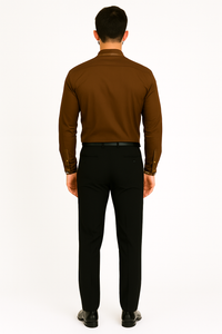 French Cuff Matching Tie Handkerchief Set Multi-Color Men's Dress Shirt