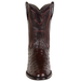 Black Cherry Roper Ostrich Western Boots