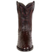 Black Cherry Roper Ostrich Western Boots