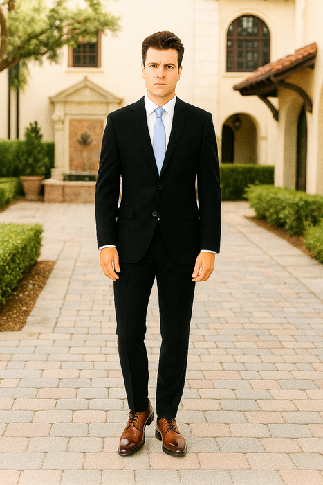 Renoir Suits - Renoir Fashion Verno Albani Men's Dark Navy Classic fit 2-Piece Suit