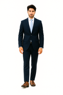 Renoir Suits - Renoir Fashion Verno Albani Men's Dark Navy Classic fit 2-Piece Suit