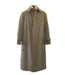 Men’s Dress Coat Tan 5 Button Front Full Length Raincoat