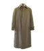 Men’s Dress Coat Tan 5 Button Front Full Length Raincoat