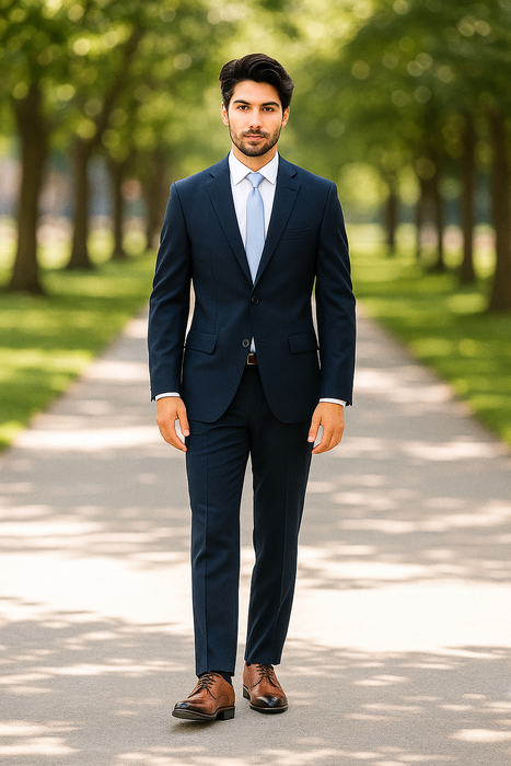 Renoir Suits - Renoir Fashion Verno Albani Men's Dark Navy Classic fit 2-Piece Suit