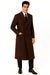 Men'S Six Buttons Black Fully Lined Men'S Overcoat Long Coats Winter Men'S Topcoat Sale