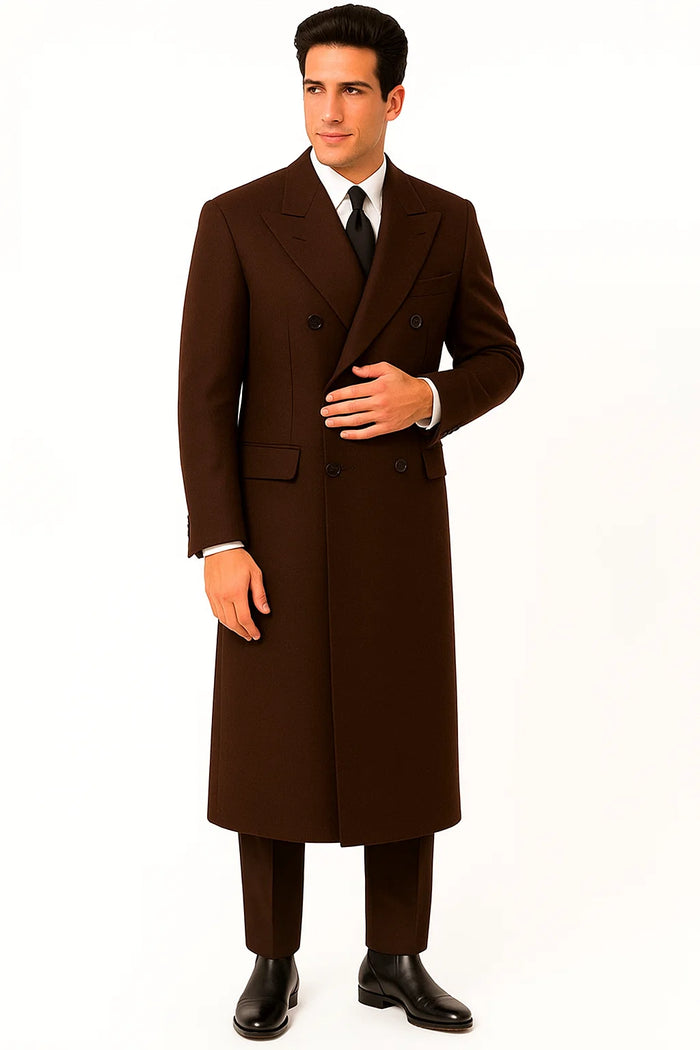  Fully Lined Men'S Overcoat 