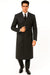 Men'S Six Buttons Black Fully Lined Men'S Overcoat Long Coats Winter Men'S Topcoat Sale