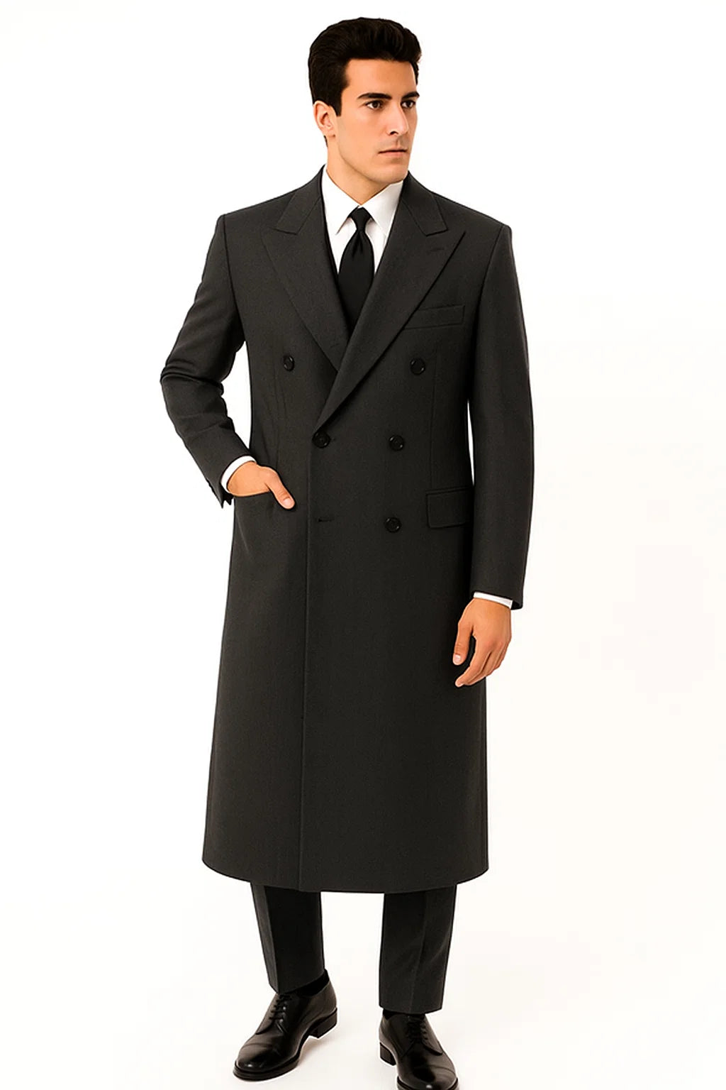  Fully Lined Men'S Overcoat 
