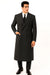 Men'S Six Buttons Black Fully Lined Men'S Overcoat Long Coats Winter Men'S Topcoat Sale