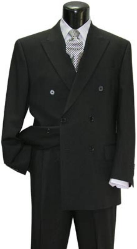 Funeral Attire - Funeral Outfit - Funeral Clothes Double Breasted With 6 Buttons Funeral Suit