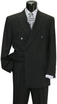 Funeral Attire - Funeral Outfit - Funeral Clothes Double Breasted With 6 Buttons Funeral Suit