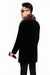 Fur Collars Men's Overcoat - Men's Peacoat and Cashmere