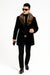 Fur Collars Men's Overcoat - Men's Peacoat and Cashmere