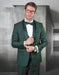 Statement Men's Hunter Green Shawl Vested Tuxedo