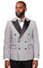 Vitali Grey Polka Dot Modern Fit Vested Suit
