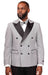 Vitali Grey Polka Dot Modern Fit Vested Suit