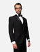 Statement Men's Black with Black Lapel Vested 100% Wool Tuxedo