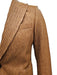 Mens 1 Button Pak Lapel Vegan Leather Suit Tan