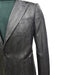 Mens Two Piece Slim Fit Suit One Button Notch Lapel Suit Black