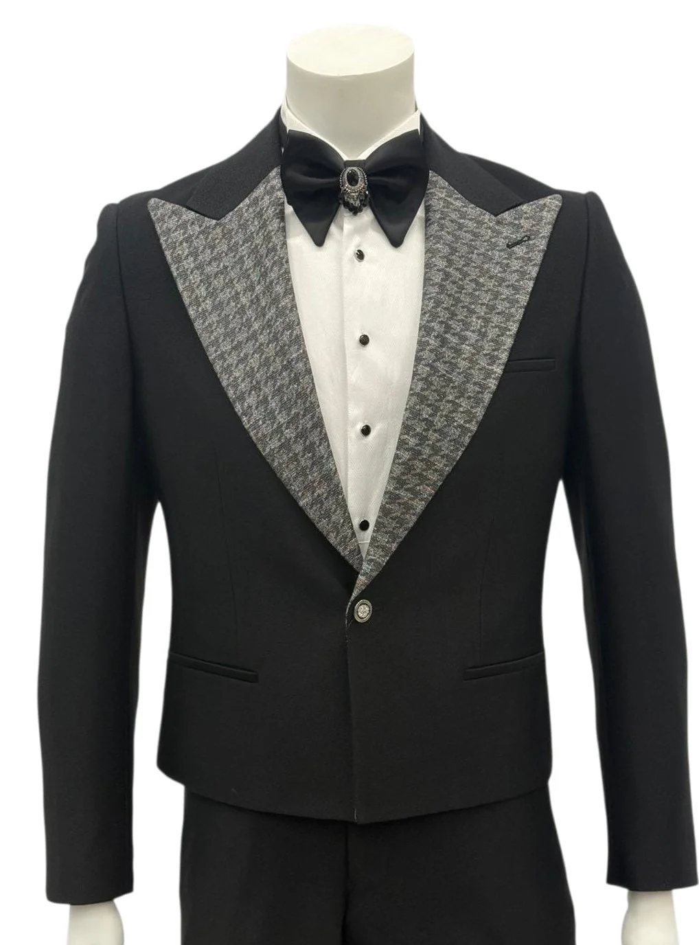 green emerald velvet dress Mens Silver Floral Black Tuxedo Suit 3 Piece Wedding Prom Party Grooms  Ceremony: Buy Online main image 0
